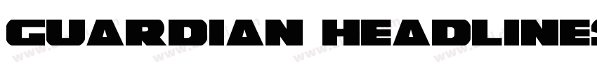 Guardian headlines字体转换